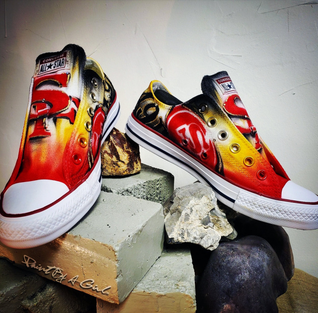 Custom Converse Airbrush Paint By A Girl