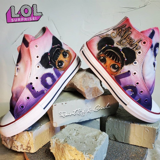 Custom Converse Airbrush Paint By A Girl